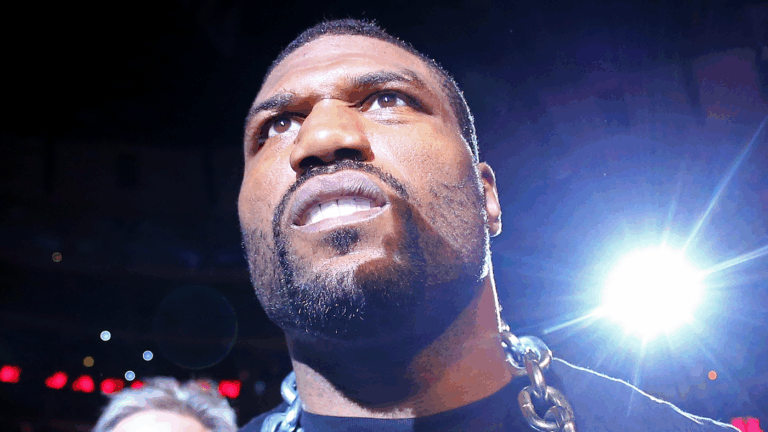 Rampage Jackson 'deeply concerned' after son Raja's frightening multi-strike assault on wrestler Syko Stu