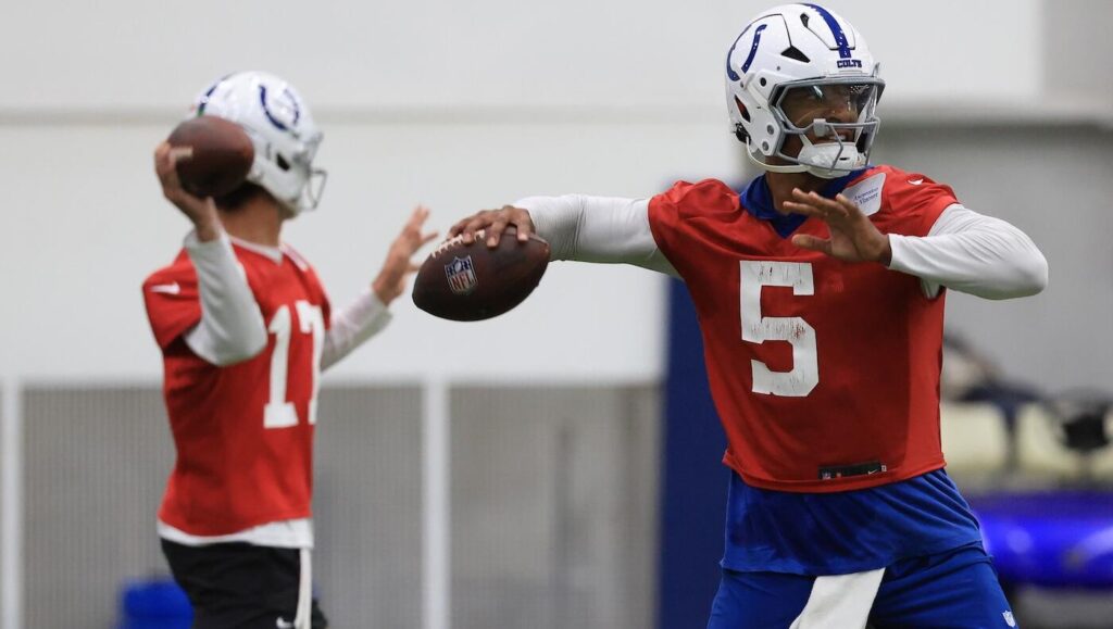 Colts coach Shane Steichen hoping to decide on Indianapolis' starting QB 'sooner rather than later'