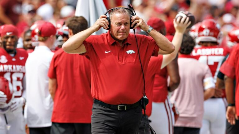 LOOK: Arkansas pulled off an accidental onside kick after drilling a player on Alabama A&M's return unit