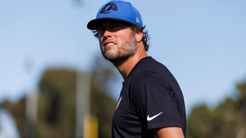 Rams' Matthew Stafford returns to practice as veteran QB continues to work through back injury