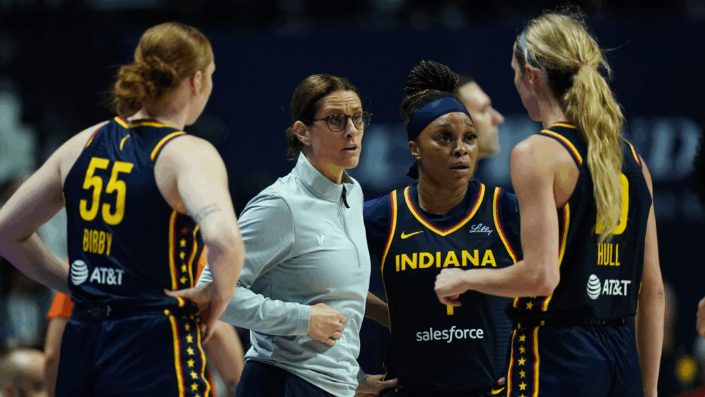 WATCH: Fever coach Stephanie White delivers tearful speech after team's historic comeback win