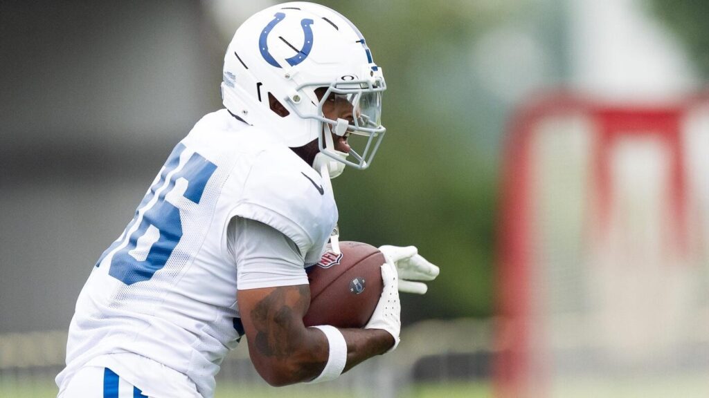 Colts RB Salvon Ahmed carted off field with severe leg injury following hip-drop tackle