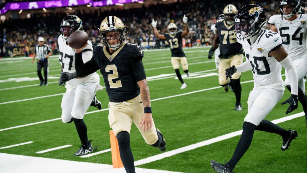 Saints QB competition: Tyler Shough starts but Spencer Rattler comes up clutch as battle remains tight
