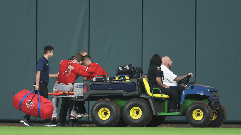Taylor Ward injury: Angels' Jo Adell calls out Astros stadium after teammate bloodied in crash into OF wall