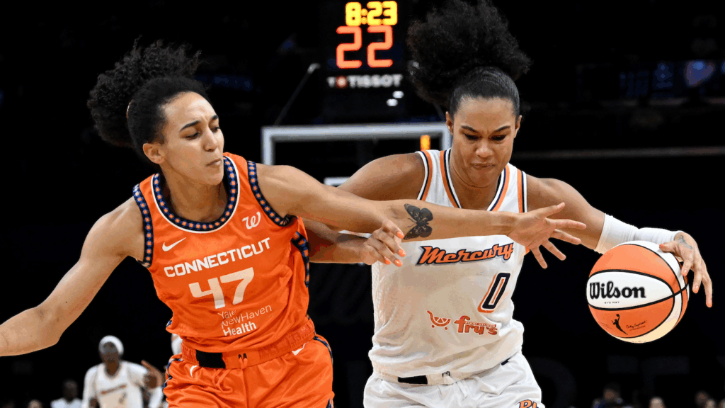 WNBA fan arrested after striking man and his 9-year-old niece with sex toy during Mercury's win over Sun