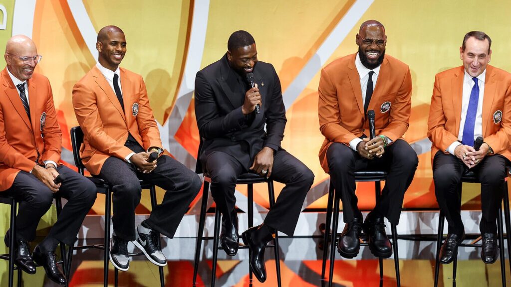 Basketball Hall of Fame induction: LeBron James honors Kobe Bryant; Carmelo Anthony thanks Knicks in ceremony