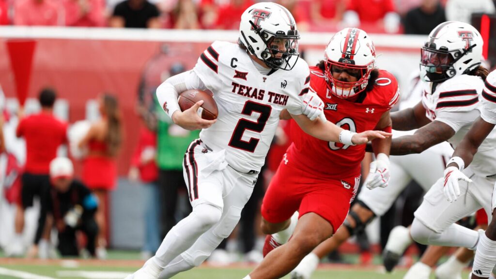 Behren Morton injury: Texas Tech QB taken to locker room, ruled out after scary hit against Utah