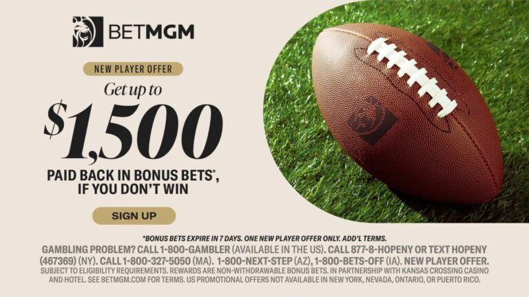 Use BetMGM bonus code CBSSPORTS: Get $150 in bonus bets by picking Ravens vs. Lions on Monday Night Football