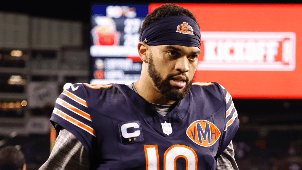 Caleb Williams reacts after Bears' collapse in fourth-quarter letdown against Vikings in season opener
