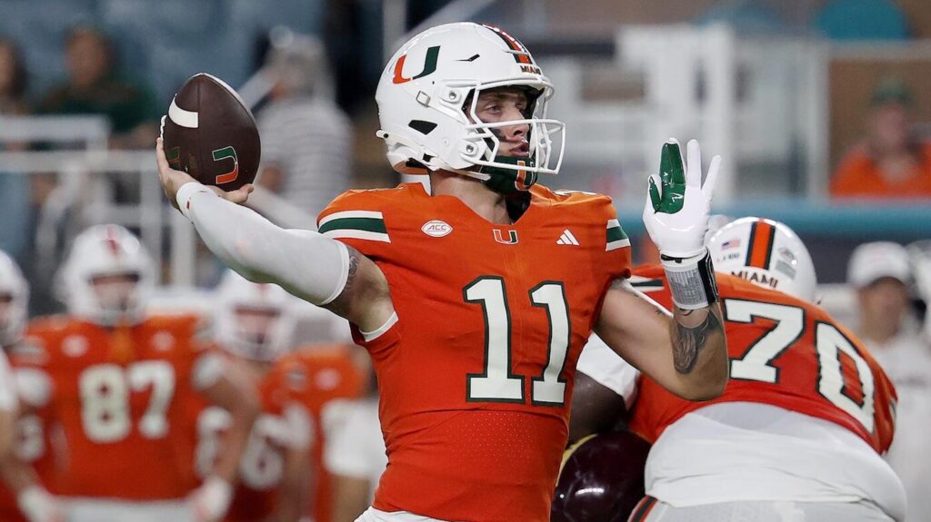 Miami vs. South Florida prediction, pick, odds, spread: Carson Beck, Hurricanes meet upset-minded Bulls