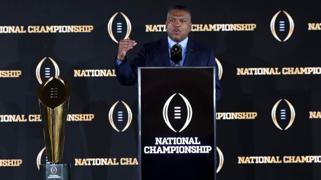 College Football Playoff leaders 'comfortable' with 12-team format, not in rush to decide on 2026 expansion