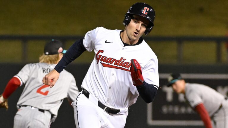 Chase DeLauter debut: Guardians outfielder to become sixth player to debut in MLB playoffs vs. Tigers