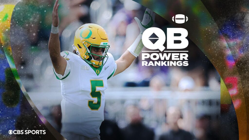 College Football QB Power Rankings: Indiana's Fernando Mendoza, Oregon's Dante Moore lead surging Big ten crop