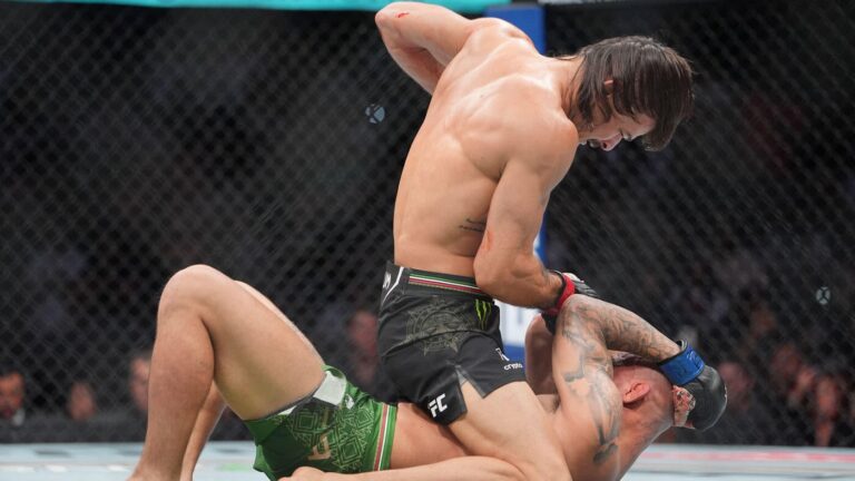 Noche UFC results, highlights: Diego Lopes knocks out Jean Silva with spinning elbow that causes massive gash