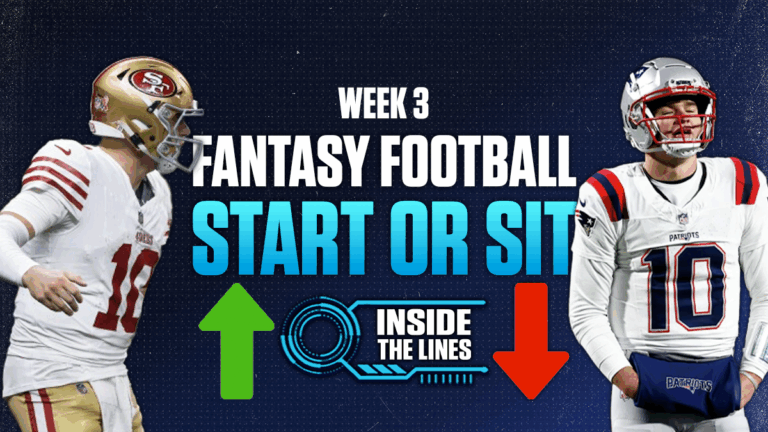 Fantasy football start/sit, Week 3: Start Mac Jones over Drake Maye, Terry McLaurin over Tet McMillan