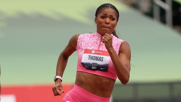 Olympic champion Gabby Thomas to miss world championships with Achilles injury