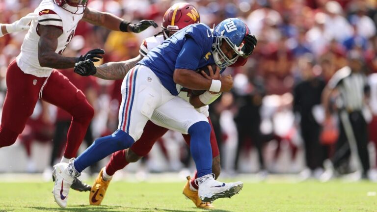 Giants stick with Russell Wilson at QB in Week 2 after discouraging debut loss to Commanders