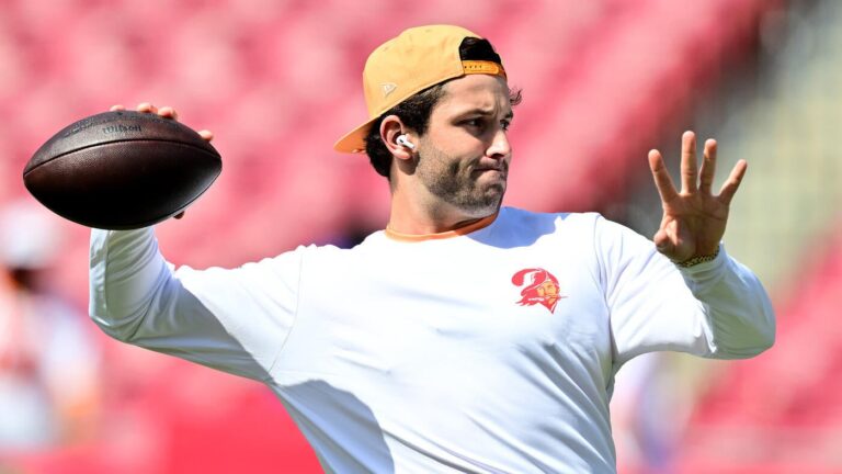 Baker Mayfield injury: Buccaneers QB (bicep) questionable but 'should be OK' for Week 4 clash vs. Eagles