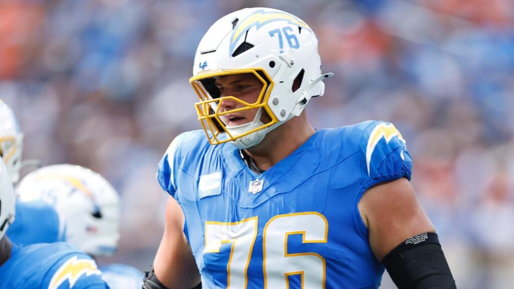 Joe Alt injury update: Chargers LT carted off with ankle injury as Los Angeles continues to battle OL issues