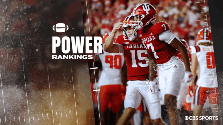 College Football Power Rankings: Indiana skyrockets after blowout win over Illinois as Illini plummet
