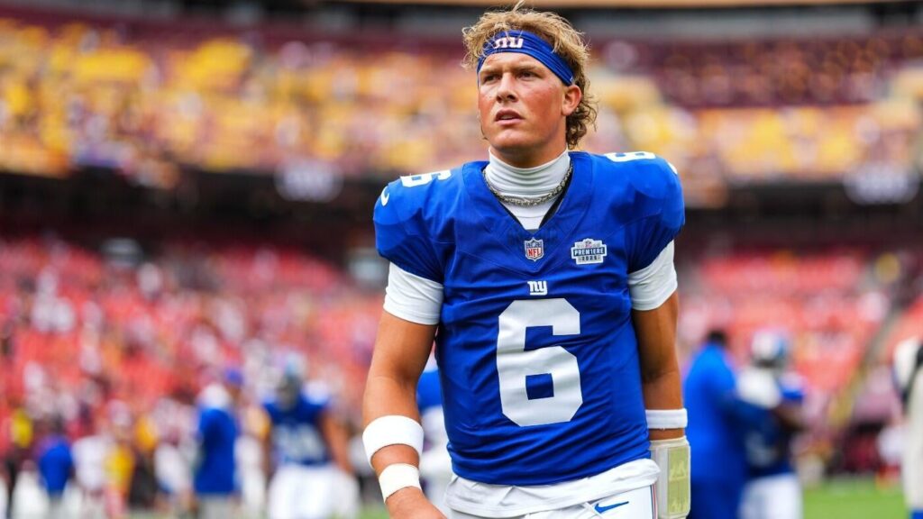 Giants' Jaxson Dart trying to become first QB in 23 years to pull off this rare feat in first career NFL start