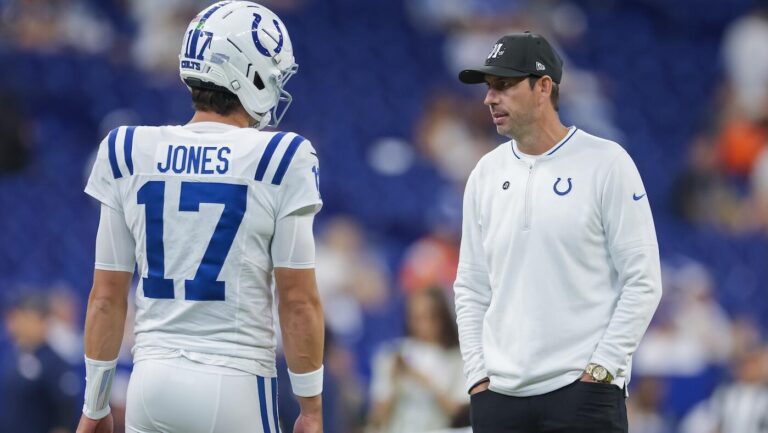 Colts' Shane Steichen says Daniel Jones' play is 'as good as it gets,' Indianapolis QB off to 3-0 start