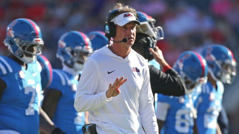 LOOK: Lane Kiffin and his dog Juice both troll Brian Kelly on social media after Ole Miss' win over LSU