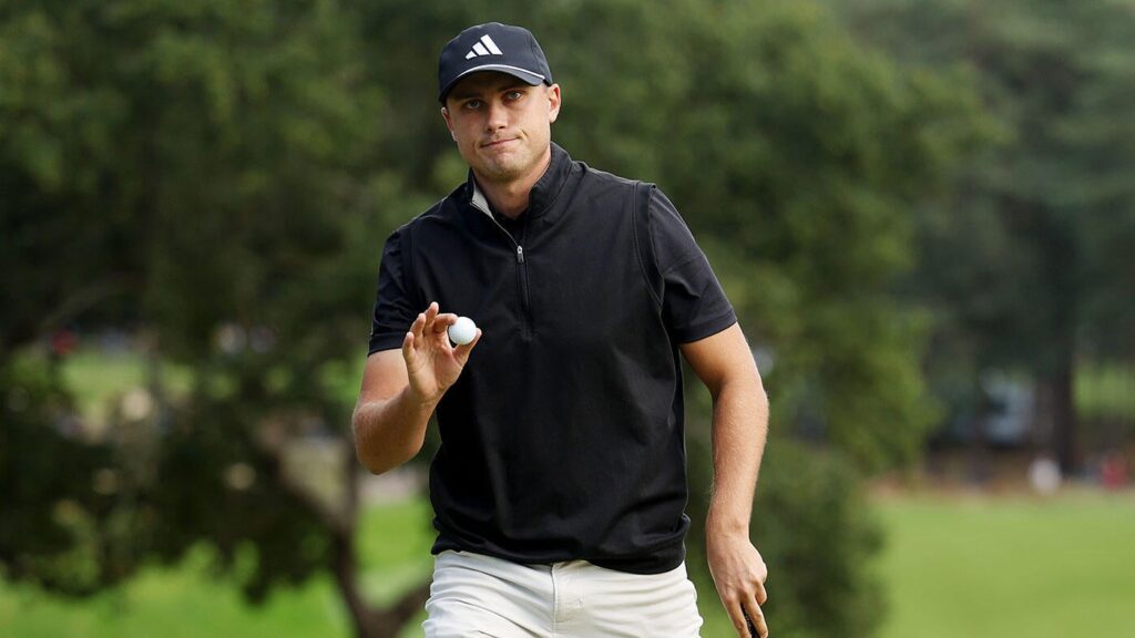 Ludvig Åberg tops Round 1 leaderboard at 2025 BMW PGA Championship as Matt Fitzpatrick, Shane Lowry contend