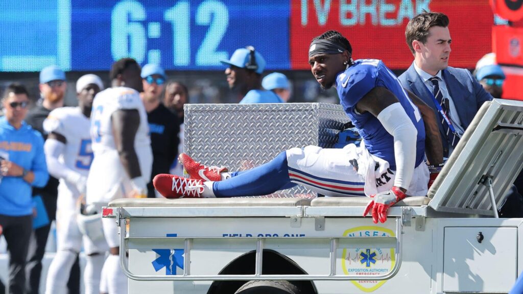 Malik Nabers injury: Giants star WR believed to have torn ACL against Chargers, per report