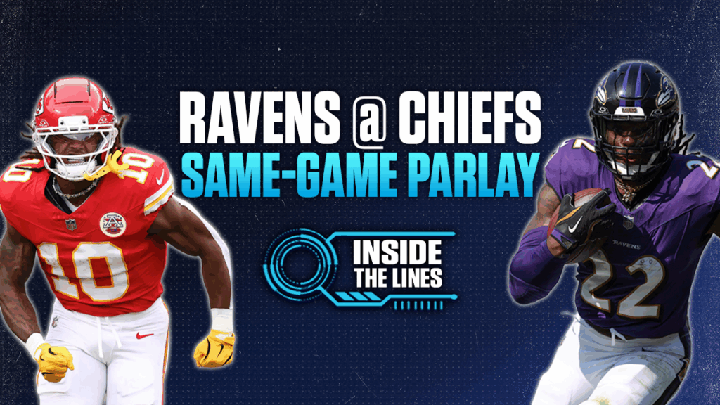 Our best 3-leg NFL same game parlay for Ravens vs. Chiefs could pay off nearly 8-1 on Sunday