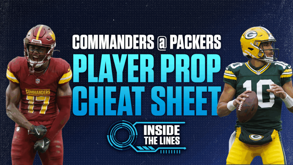 Inside the Lines Commanders-Packers Best Bets: Green Bay ATS, Jordan Love over passing TDs, Terry McLaurin TD