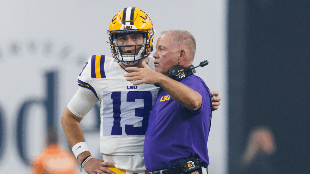 Garrett Nussmeier dealing with injury, Brian Kelly reveals, contributing to LSU's slow start offensively