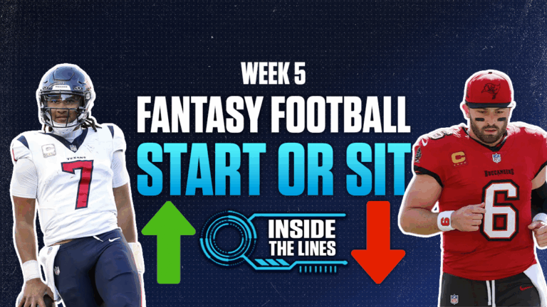 Fantasy football start/sit, Week 5: Start C.J. Stroud vs. Ravens, Sit Baker Mayfield vs. Seahawks
