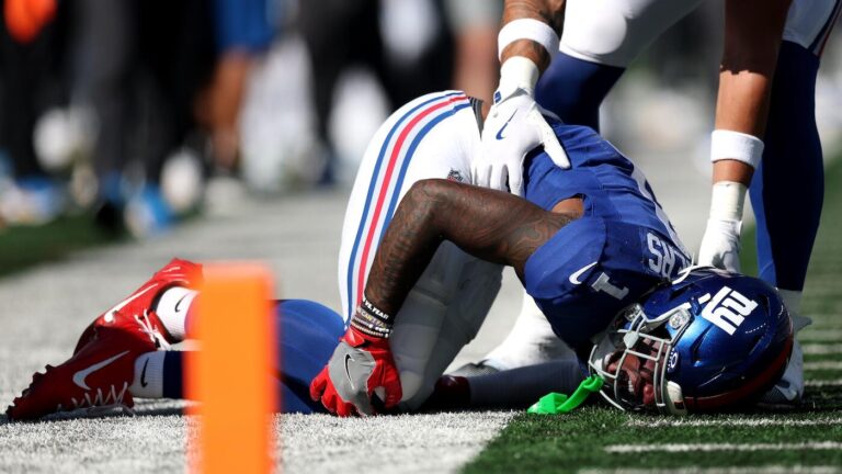 MetLife Stadium playing surface under the microscope again following Malik Nabers' knee injury
