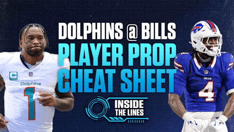 Inside the Lines Dolphins vs. Bills best bets: Back Bills ATS, James Cook anytime TD, Keon Coleman over yards