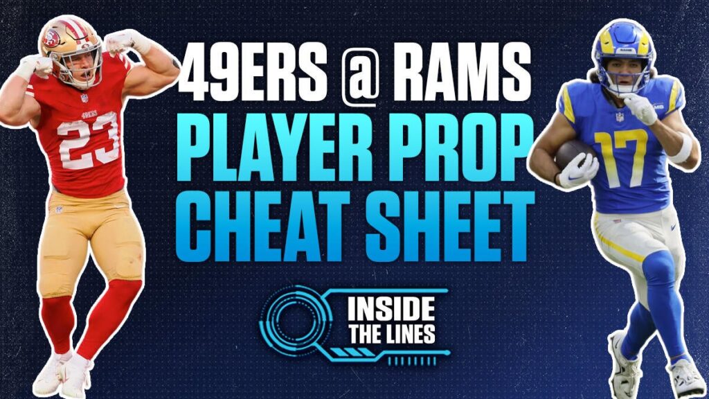 Inside the Lines 49ers-Rams TNF picks: Line steams to Rams with Purdy hurting, Back Puka, McCaffrey TDs