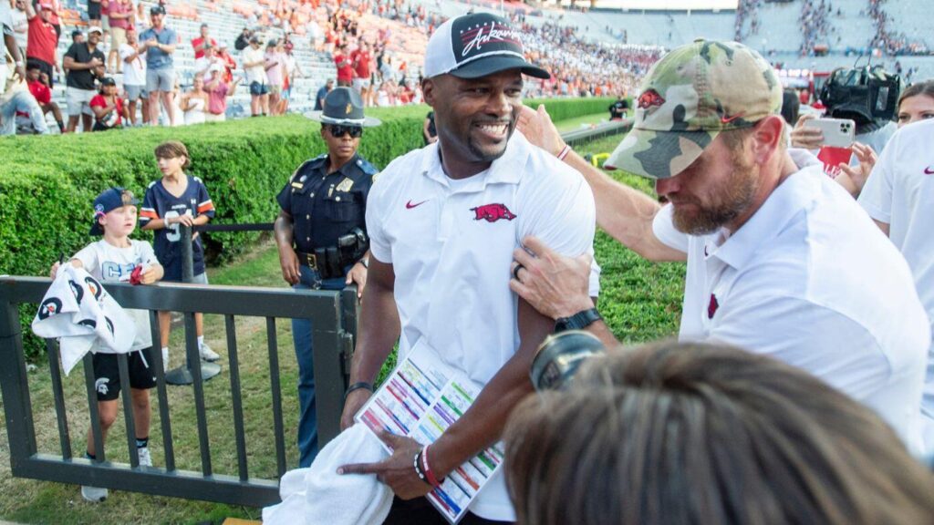 Arkansas fires defensive coordinator Travis Williams as interim coach Bobby Petrino reshapes staff