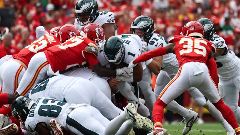 Eagles keep pushing around the competition, but it's not because of controversial play they have perfected