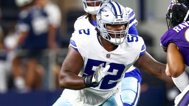 Tyler Booker injury: Cowboys guard expected to miss 4-6 weeks with high ankle sprain
