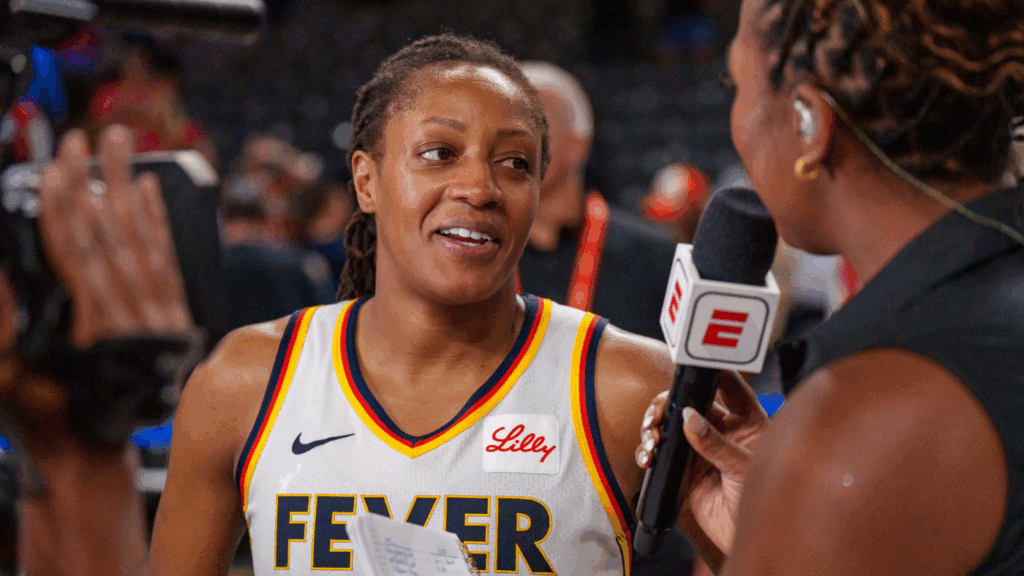 WNBA playoffs: Indiana Fever stun Las Vegas Aces behind Kelsey Mitchell's 34 points in Game 1 of semifinals