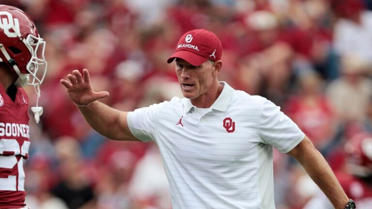 Oklahoma coach Brent Venables explains transfer RB Jaydn Ott's lack of production in Sooners opener