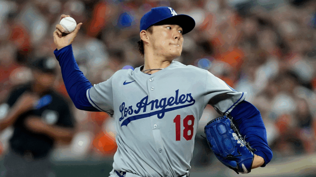 WATCH: Dodgers' Yoshinobu Yamamoto loses no-hitter with one out to go, Orioles win on walk off against bullpen