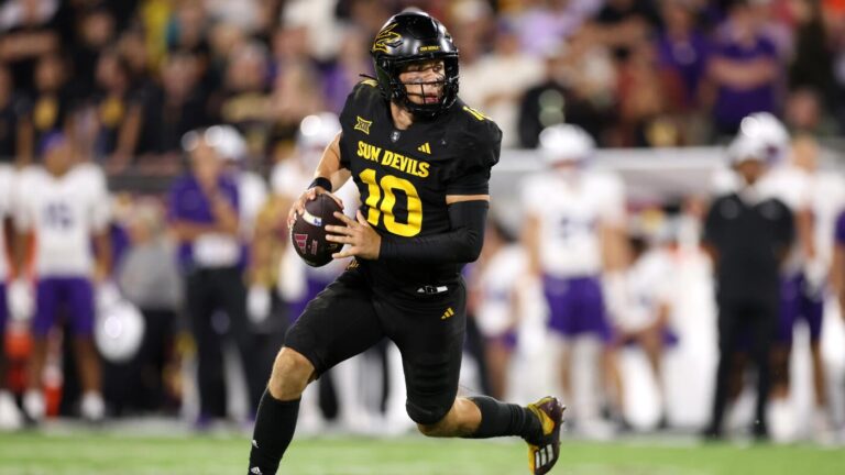 Sam Leavitt injury: Arizona State's star QB expected to miss Utah game, journeyman Jeff Sims in line to start