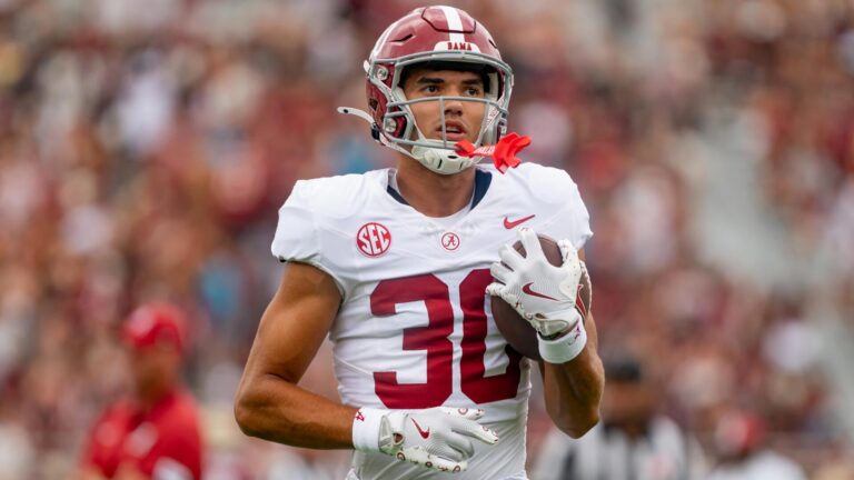 Alabama WR Derek Meadows exits Missouri game after absorbing vicious hit as Tigers DB ejected for targeting