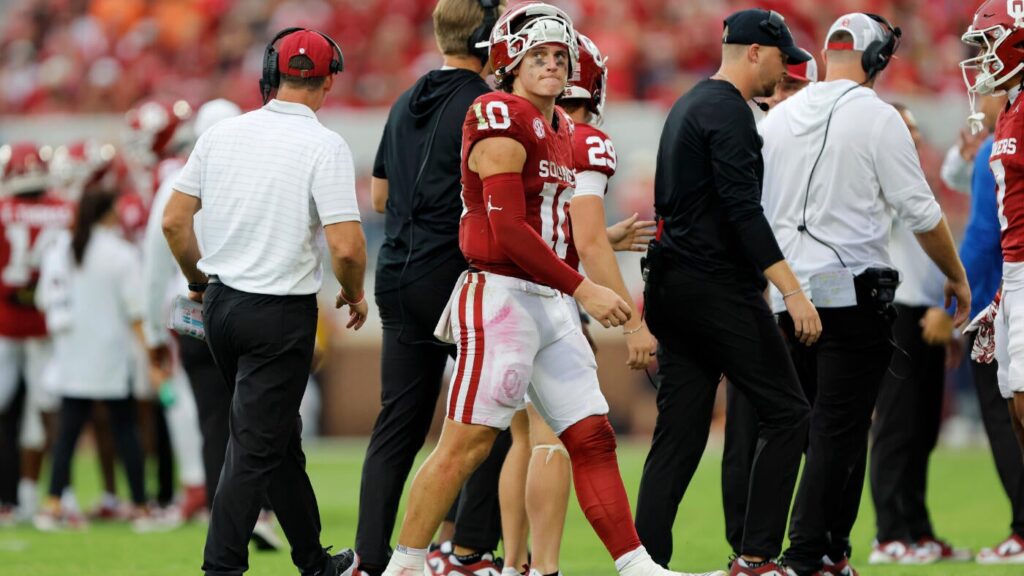 John Mateer injury: Oklahoma coach Brent Venables 'assuming' Sooners QB won't play next week vs. Texas