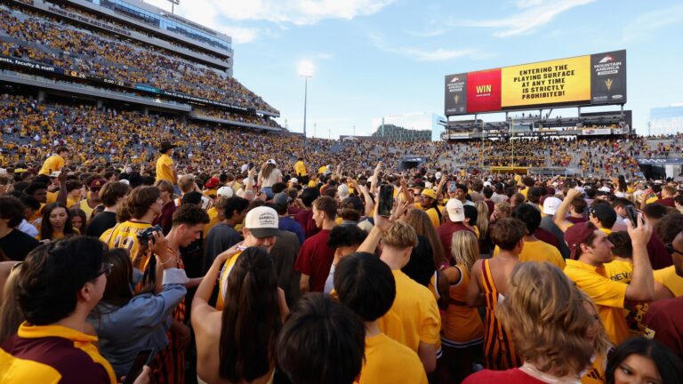 Arizona State fined $50,000 by Big 12 for fans storming field after upset of Texas Tech