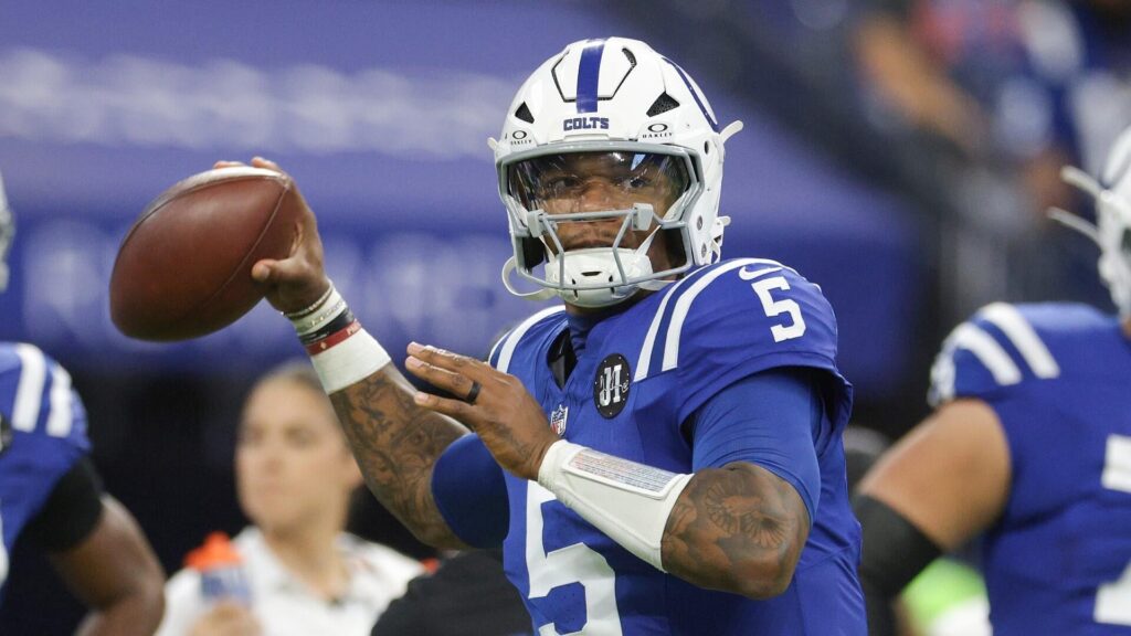 Colts QB Anthony Richardson injures eye with stretch band, ruled inactive for Week 6 game vs. Cardinals