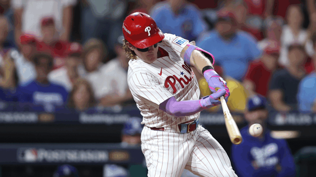 Phillies' Harrison Bader avoids major injury after leaving NLDS Game 1, but status for MLB playoffs unclear