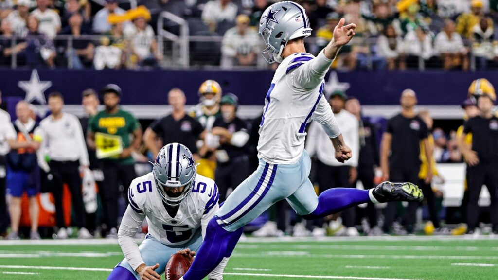 Is Cowboys kicker Brandon Aubrey about to break the NFL's longest field goal record in Denver?