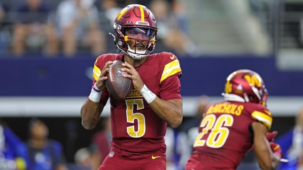 Jayden Daniels injury: Commanders QB's hamstring tweak not 'significant' but status uncertain for Chiefs game